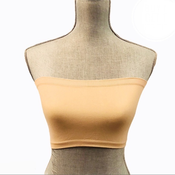 Nikibiki Other - Nikibiki Nude Longline Bandeau Bralette OS New